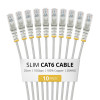 StarTech.com Slim Cat6 U/UTP patchkabel RJ45, 0,25 m, grijs, 10-pack