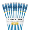 StarTech.com N6PAT25CMBLS10PK Slim Cat6-patchkabel, RJ45, 0,25 m, blauw, 10-pack