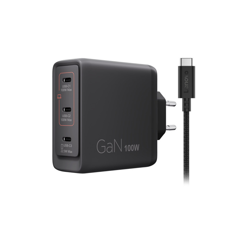 Lenovo Multi-Port USB-C 100W GaN oplader