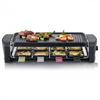 Severin raclettegrill (RG 9646), zwart, 1400 W
