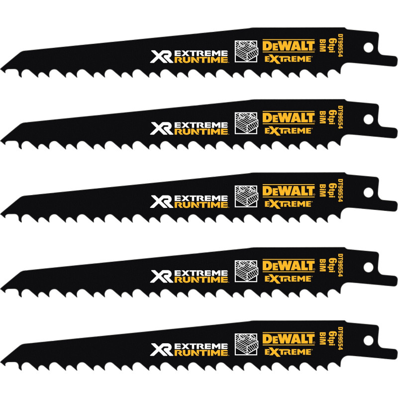 DeWalt Extreme Runtime DT99550-QZ reciprozaagbladset, 13 delen, 152-230 mm
