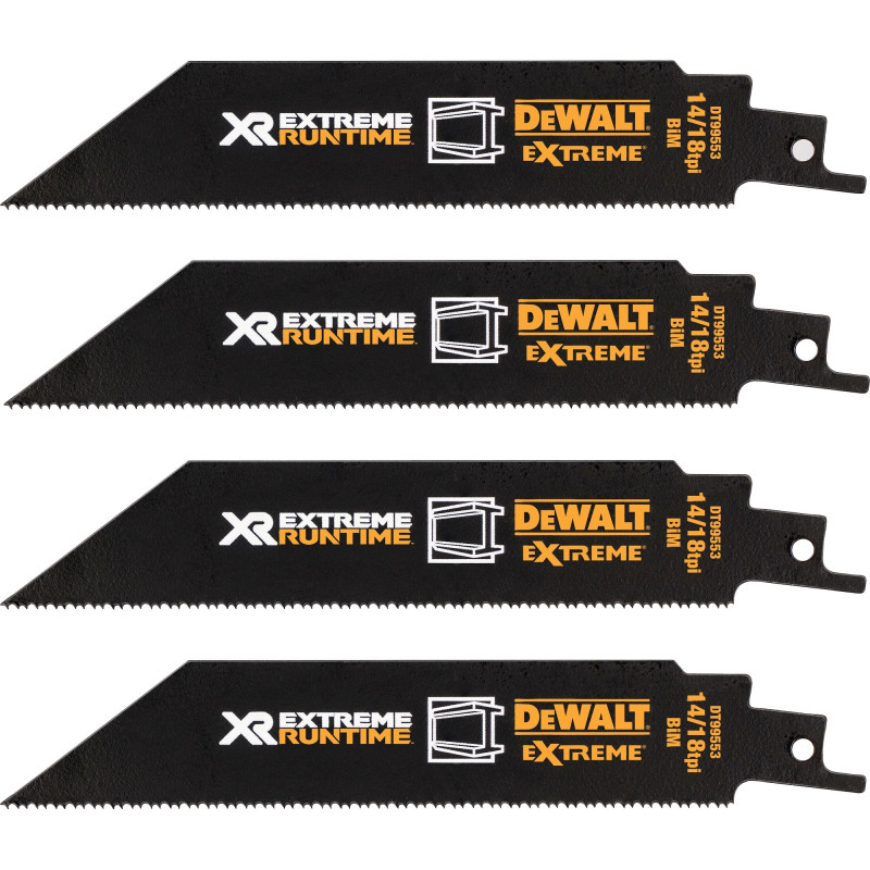 DeWalt Extreme Runtime DT99550-QZ reciprozaagbladset, 13 delen, 152-230 mm