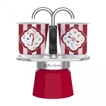 Bialetti Mini Express mokapot-set met 2 kopjes (5461)
