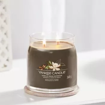 Yankee Candle Vanilla Bean Espresso middelgrote geurkaars (1701388E)