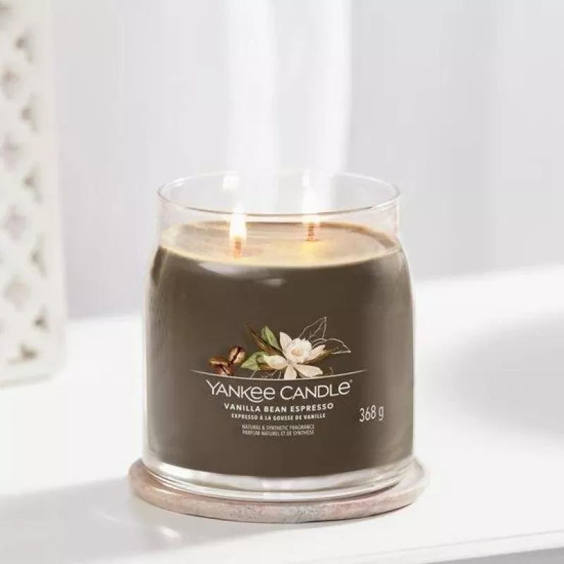 Yankee Candle Vanilla Bean Espresso middelgrote geurkaars (1701388E)