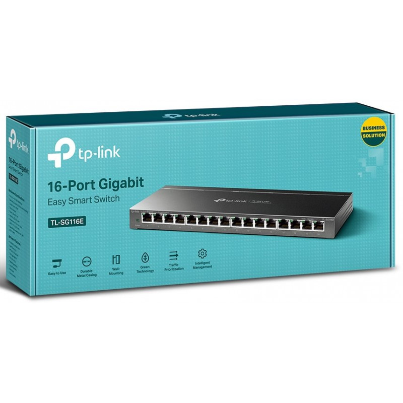 TP-Link TL-SG116E 16-poorts Gigabit Easy Smart switch, V2.4