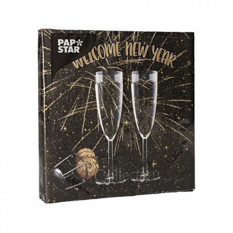 PAPSTAR servetten Welcome New Year 20 stuks (88179)
