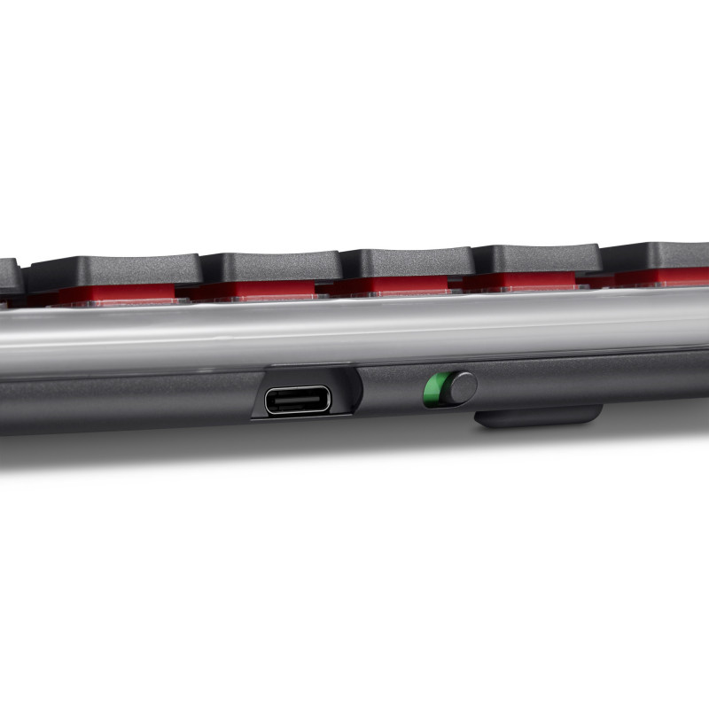 Lenovo Wireless Multi-Mode mechanisch toetsenbord 8000, Duitse layout, grijs