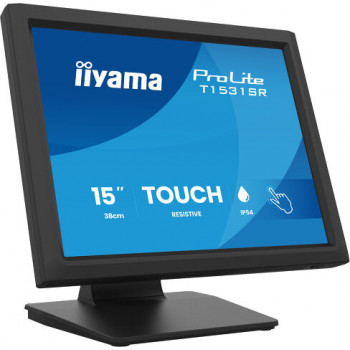 Iiyama T1531SR-B2S 15 inch touchscreen-monitor, VA, HDMI, VGA, DisplayPort
