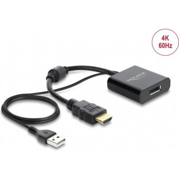 Delock HDMI-naar-DisplayPort-adapter, 4K
