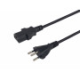 Equip netkabel Swiss T12 naar IEC C13, 5 m, zwart, PVC