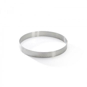 De Buyer geperforeerde ronde taartring van roestvrij staal, 12,5 cm (3099.05)