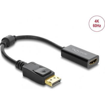 Delock actieve DisplayPort 1.4 naar HDMI-adapter, 4K 60 Hz, HDR