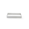 De Buyer geperforeerde roestvrijstalen vierkante taartvorm, 7 cm (3099.19)