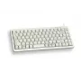 Cherry Slim Line G84-4100 compact toetsenbord, PS/2 + USB, 83 toetsen, Duitse layout (QWERTZ), lichtgrijs