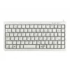 Cherry Slim Line G84-4100 compact toetsenbord, PS/2 + USB, 83 toetsen, Duitse layout (QWERTZ), lichtgrijs