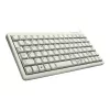 Cherry Slim Line G84-4100 compact toetsenbord, PS/2 + USB, 83 toetsen, Duitse layout (QWERTZ), lichtgrijs