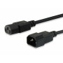 Equip netkabel IEC C13 naar IEC C14, 1,5 m, zwart