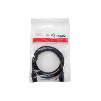 Equip netkabel IEC C13 naar IEC C14, 1,5 m, zwart