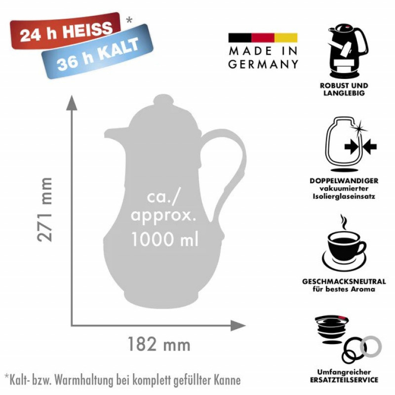 ROTPUNKT thermoskan 230/IV, 1,0 l, ivoor (ecru)