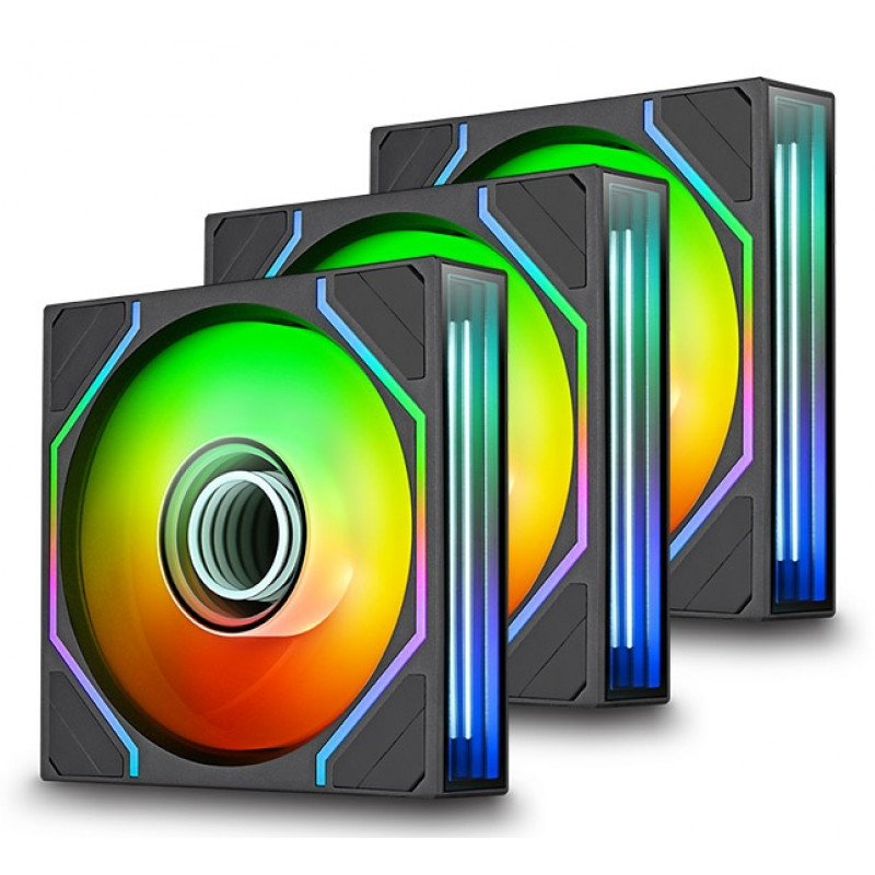 Thermaltake SWAFAN INFINITY EX14 ARGB Sync 140 mm behuizingsventilator, zwart, 3-pack