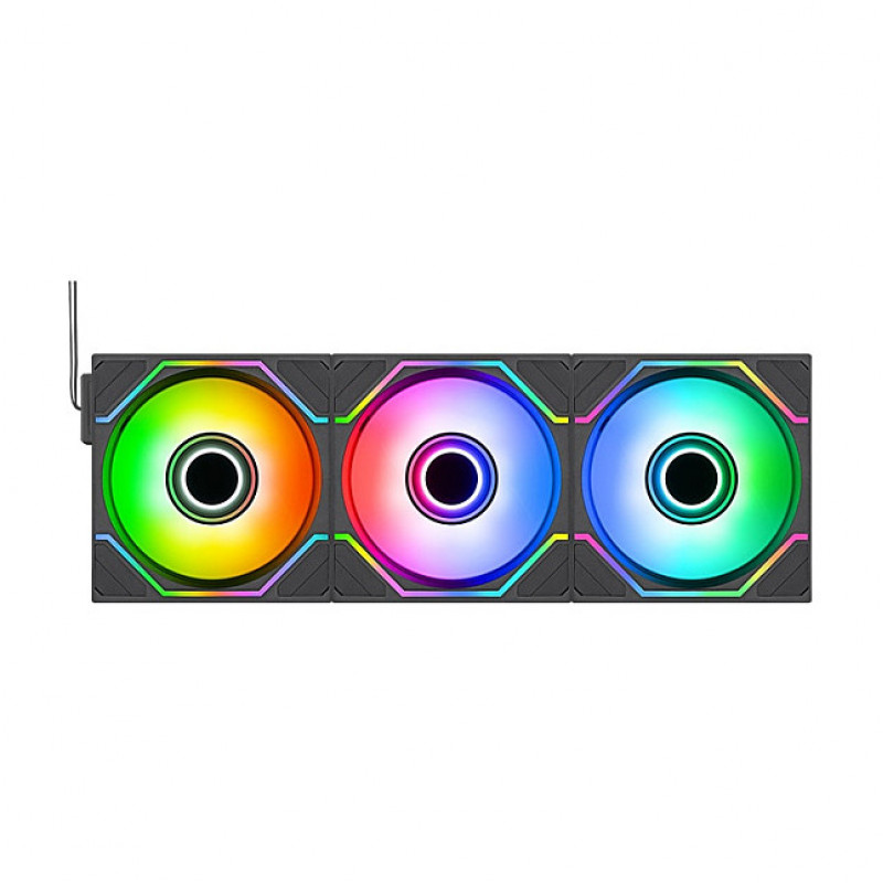 Thermaltake SWAFAN INFINITY EX14 ARGB Sync 140 mm behuizingsventilator, zwart, 3-pack