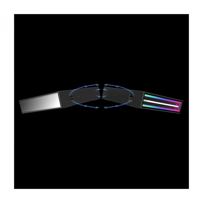 Thermaltake SWAFAN INFINITY EX14 ARGB Sync 140 mm behuizingsventilator, zwart, 3-pack