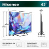 Hisense 43A7S 43 inch QLED 4K VidaaOS 60Hz Dolby Vision IQ 2026 televisie