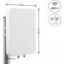 Delock WiFi 6 MIMO richtantenne, 2 x N bus, 12-17 dBi, buiten, wand-/mastmontage, wit (60773)