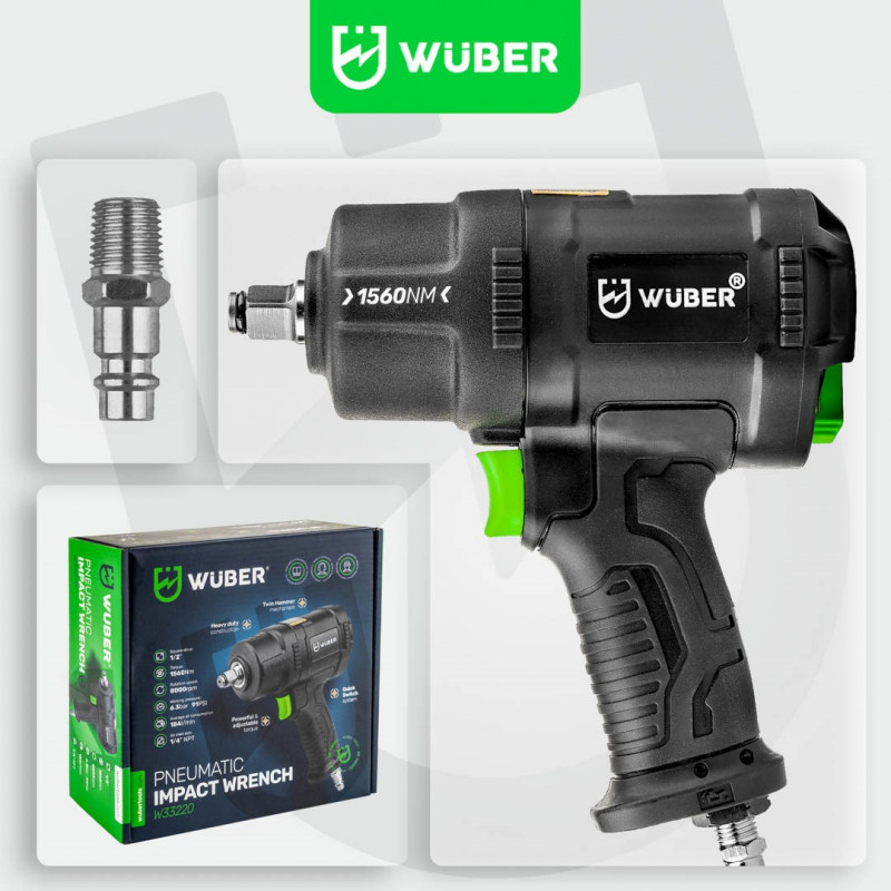 WUBER W33220 pneumatische slagschroevendraaier 1560 Nm
