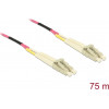 Delock 80156 LC Duplex naar LC Duplex Multimode OM4 glasvezelkabel, 75 m