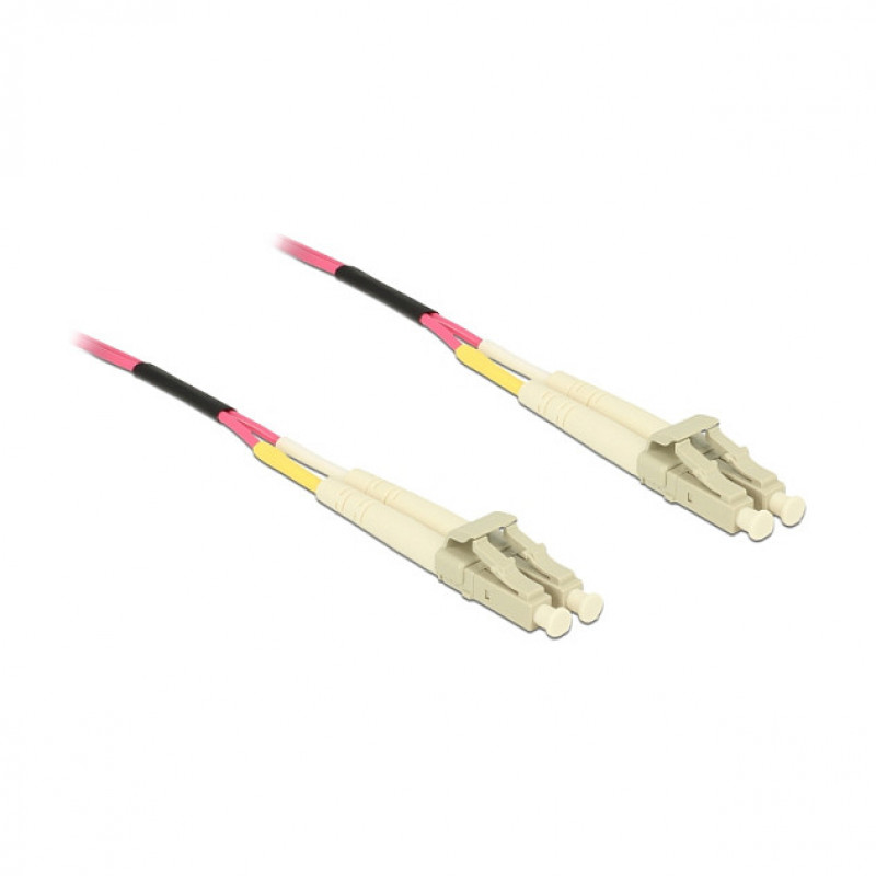 Delock 80156 LC Duplex naar LC Duplex Multimode OM4 glasvezelkabel, 75 m