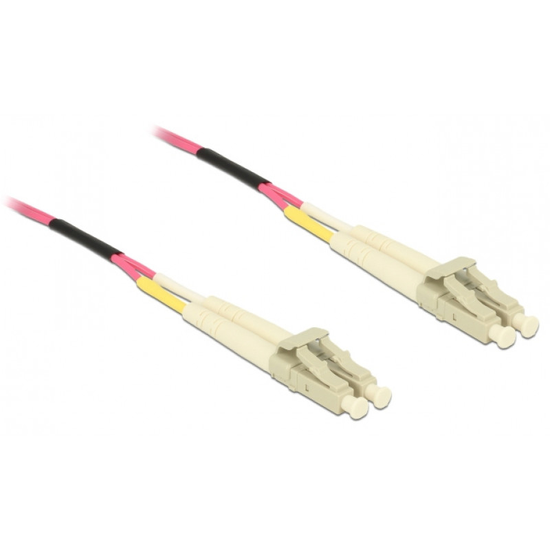Delock 80156 LC Duplex naar LC Duplex Multimode OM4 glasvezelkabel, 75 m
