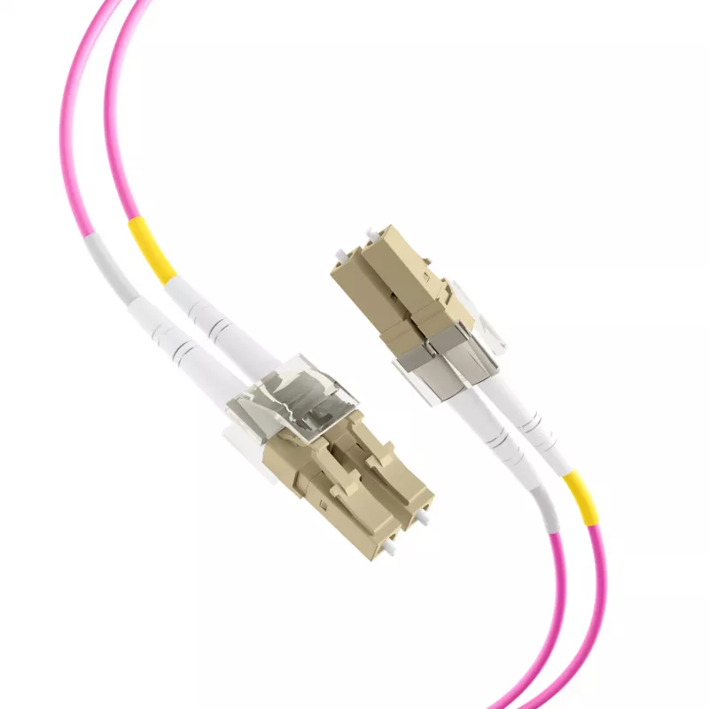EFB-Elektronik glasvezel-patchkabel LC naar LC OM4 duplex, 40 m, LSZH, violet