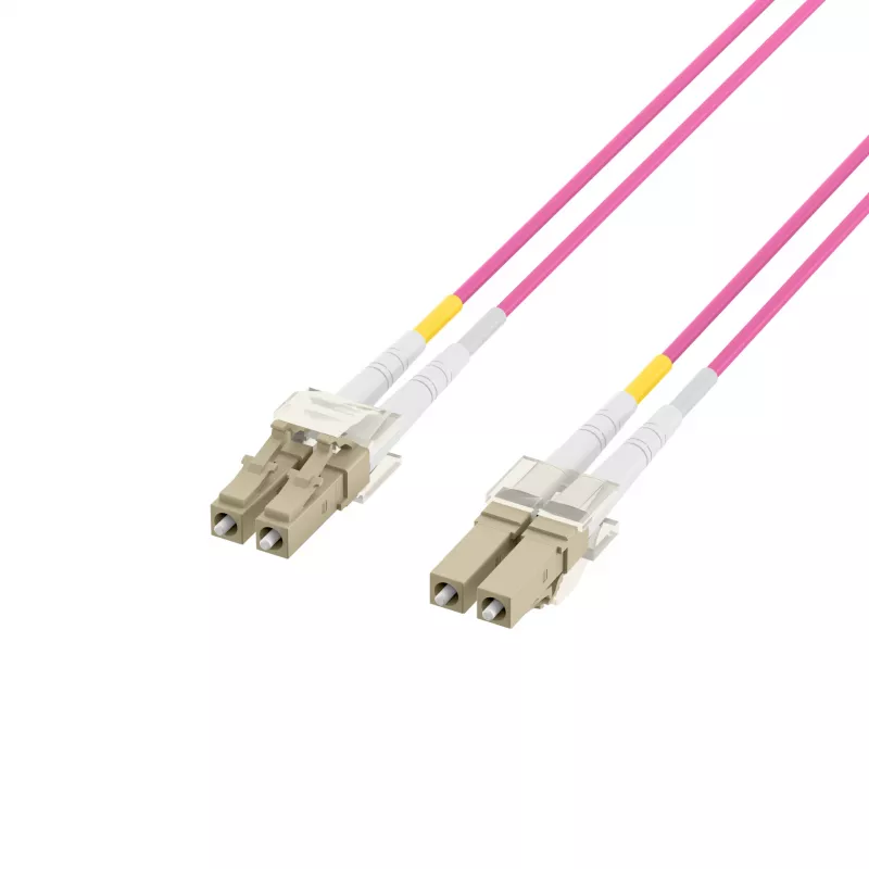 EFB-Elektronik glasvezel-patchkabel LC naar LC OM4 duplex, 40 m, LSZH, violet