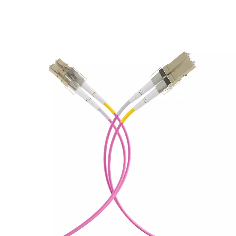 EFB-Elektronik glasvezel-patchkabel LC naar LC OM4 duplex, 40 m, LSZH, violet