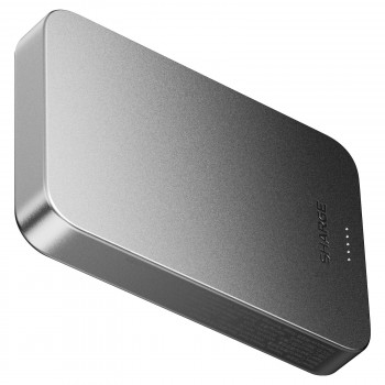 SHARGE AeroMag Air magnetische draadloze ultra-slim powerbank 10000mAh, 15W Qi2, 30W USB-C, zwart