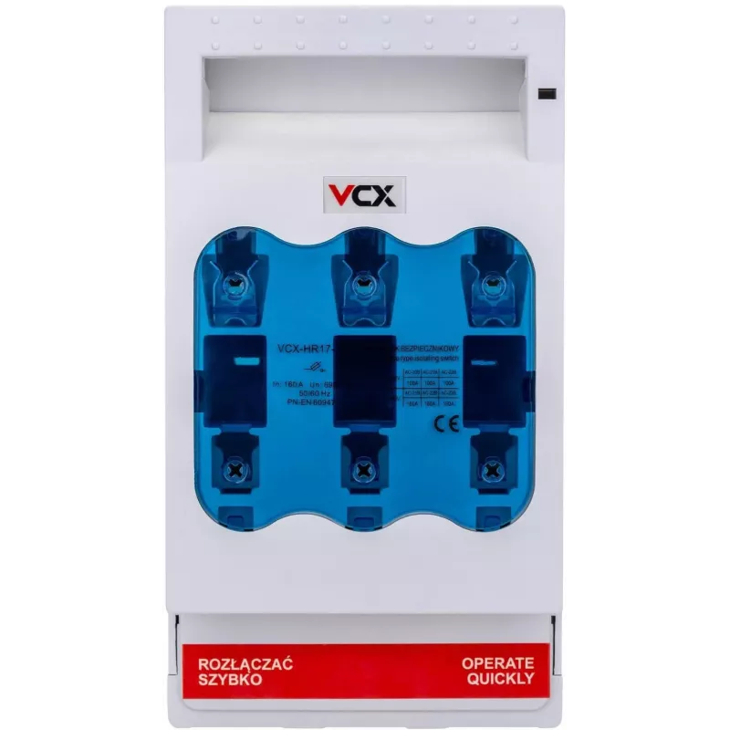 VCX-HR17-160 lastscheidingsschakelaar 3P 160A NH00