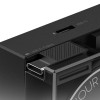 SHARGE oprolbare 65-GaN-lader, 65 W, 2x USB-C, geïntegreerde USB-C-kabel, zwart