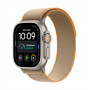 Apple Watch Ultra 4 GPS + Cellular 49 mm titanium behuizing naturel met Trail Loop sand – M/L
