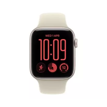 Apple Watch SE 3 GPS + Cellular 44 mm aluminium behuizing poolster met sportband sand – M/L