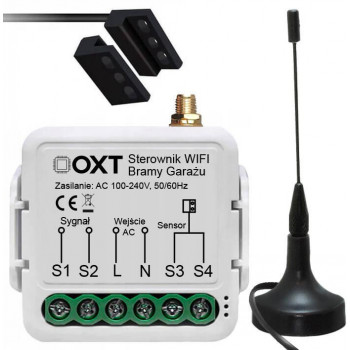 OXT T211G WLAN Tuya-module voor poortaandrijvingen met antenne en sensor