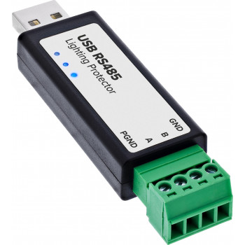 InLine® USB-naar-serieel RS485-converter met bliksembeveiliging