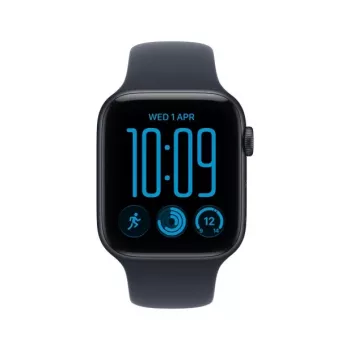 Apple Watch SE 3 GPS + Cellular 40 mm aluminium behuizing middernacht met sportband blauw – S/M
