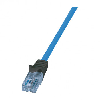 Logilink Cat6a U/UTP patchkabel RJ45, 1 m, blauw, LSZH