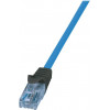 Logilink Cat6a U/UTP patchkabel RJ45, 1 m, blauw, LSZH