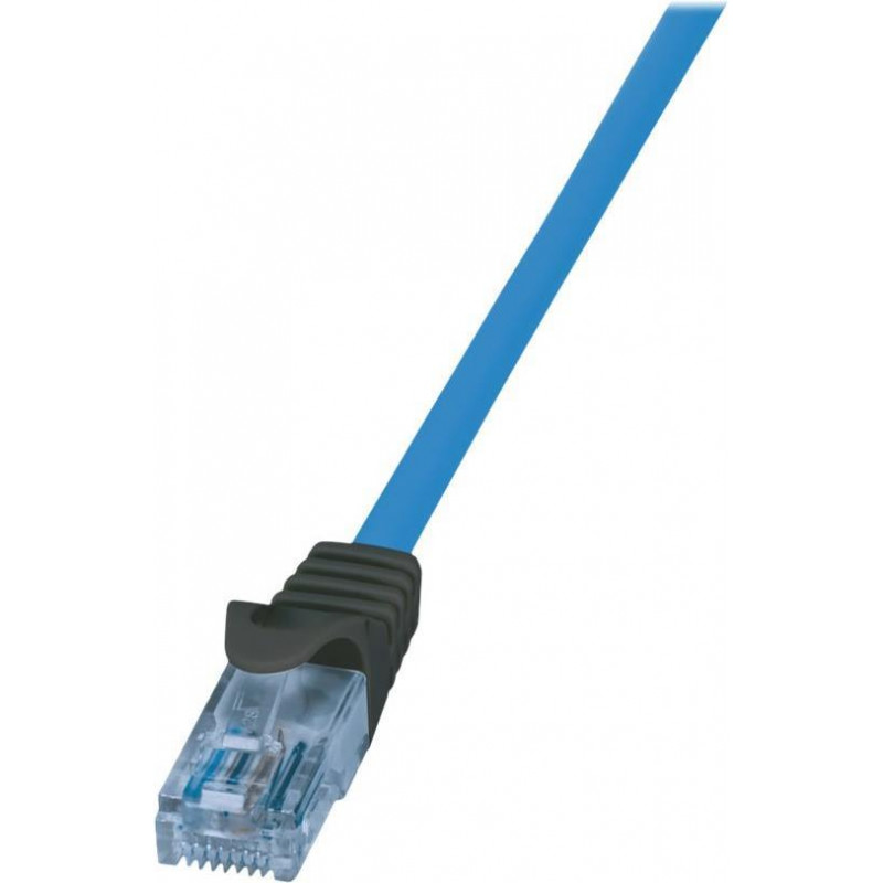 Logilink Cat6a U/UTP patchkabel RJ45, 1 m, blauw, LSZH