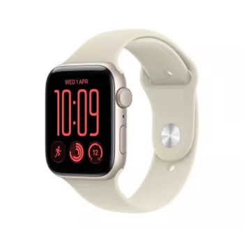 Apple Watch SE 3 GPS 44 mm aluminium behuizing poolster met sportband zand – S/M