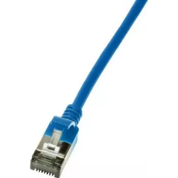 LogiLink slim Cat6a patchkabel RJ45, 0,3 m, blauw