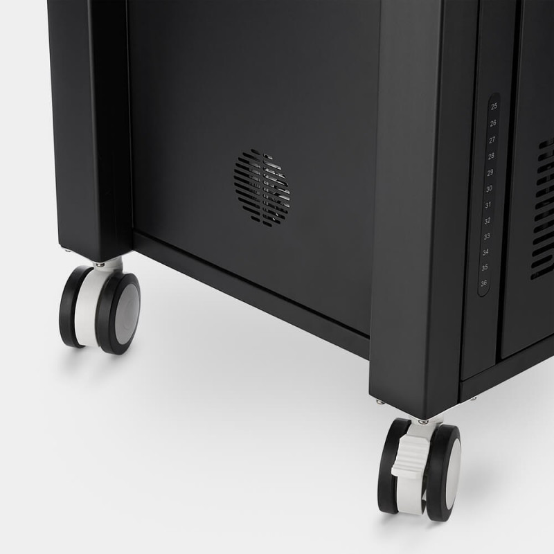 Formcase TransformerCart T36PD Perf. Plus draagbare apparaatbeheerwagen zwart